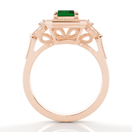 Prong Setting Side Stone Ring