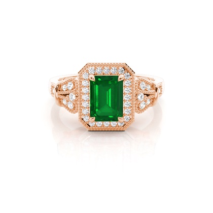 Prong Setting Side Stone Ring