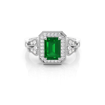 Prong Setting Side Stone Ring