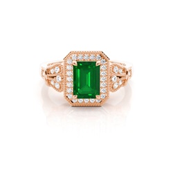 Prong Setting Side Stone Ring