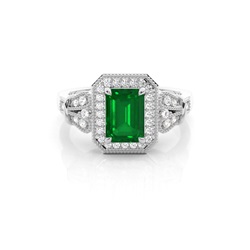Prong Setting Side Stone Ring