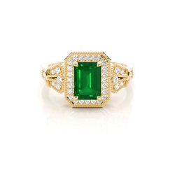 Prong Setting Side Stone Ring
