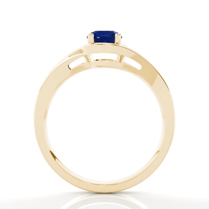 Brilliant Gelbgold Saphir Diamantringe