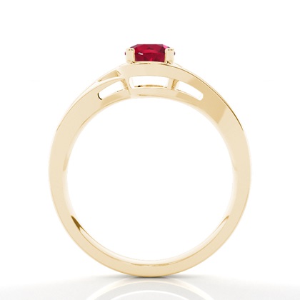 Prong Setting Round Ruby Solitaire Ring