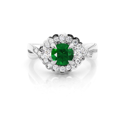 Prong Setting Round Trilogy Ring