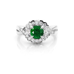 Prong Setting Round Trilogy Ring