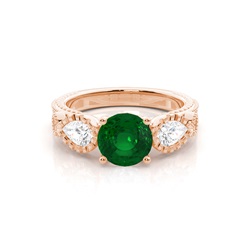 Prong Setting Round Trilogy Ring