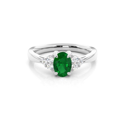 White Gold Solitaire Gemstones