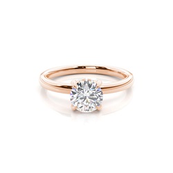 Prong Setting Diamond Hidden Halo Rings