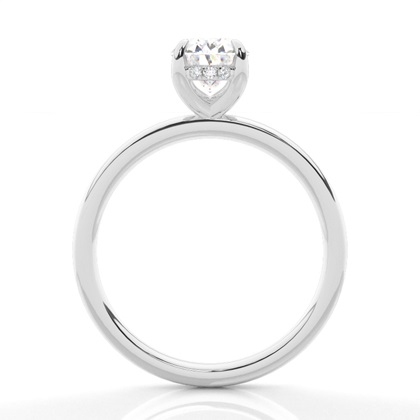 1.00 Carat Platin Halo Verlobungsringe