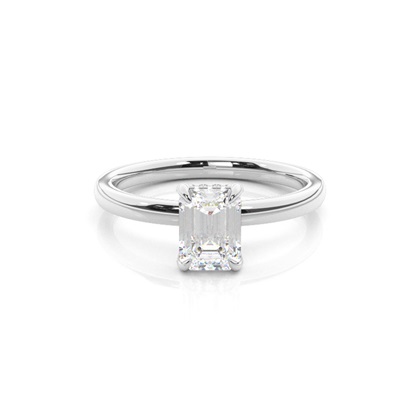 Emerald Cut Diamond Engagement Rings