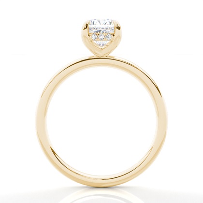 2.00 Carat Gelbgold Halo Verlobungsringe