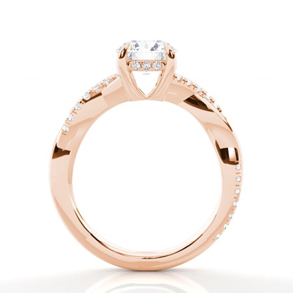 Rose Gold Diamond Engagement Rings