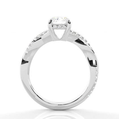 Cushion Cut Diamond Engagement Rings - 