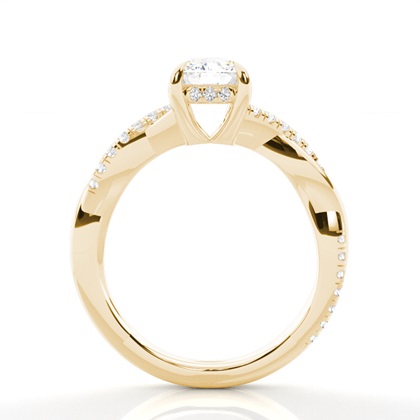 Cushion Cut Diamond Engagement Rings - 