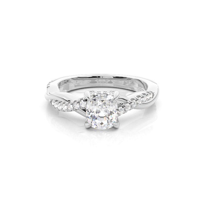 Cushion Womens Diamond Engagement Rings