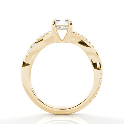 Emerald Cut Diamond Engagement Rings