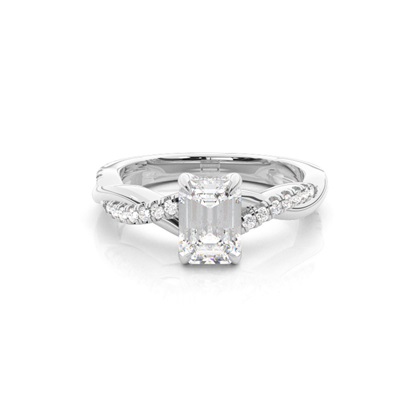 Emerald Womens Diamond Engagement Rings