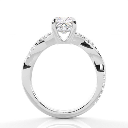 3.00 Carat Platin Halo Verlobungsringe