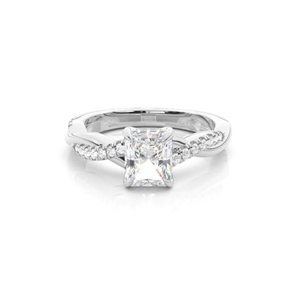 Radiant Womens Diamond Engagement Rings