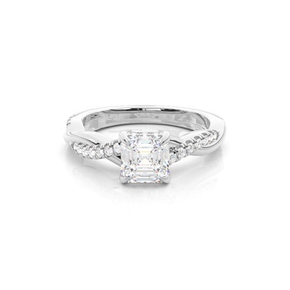 Asscher Diamond Engagement Rings
