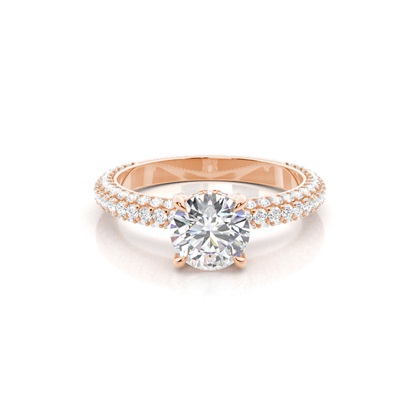 Rose Gold Diamond Engagement Rings
