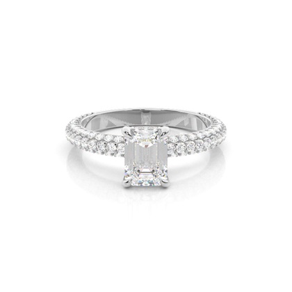 Emerald Womens Diamond Engagement Rings