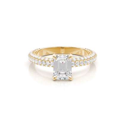Emerald Cut Diamond Engagement Rings