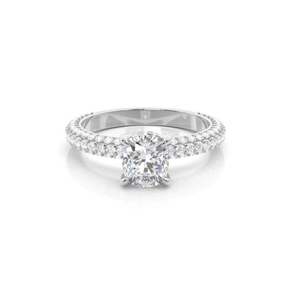 Cushion Womens Diamond Engagement Rings