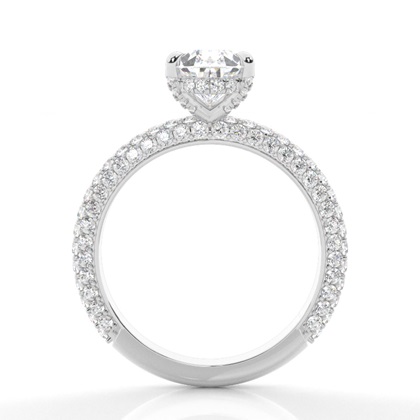 2.00 Carat Platin Halo Verlobungsringe