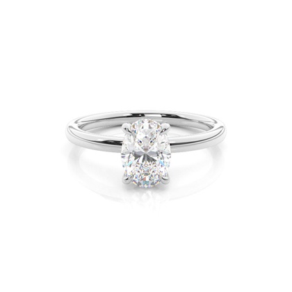 Oval Halo Diamond Engagement Rings