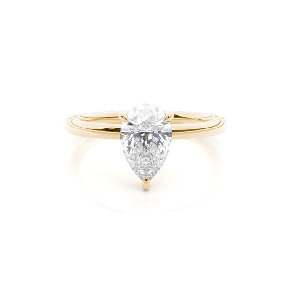 Prong Setting Round Diamond Hidden Halo Rings