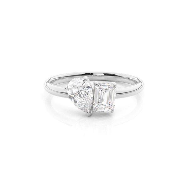 Prong Setting Plain Toi-et-Moi