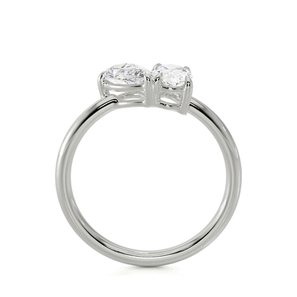 Toi Et Moi Pear And Oval Diamond Ring