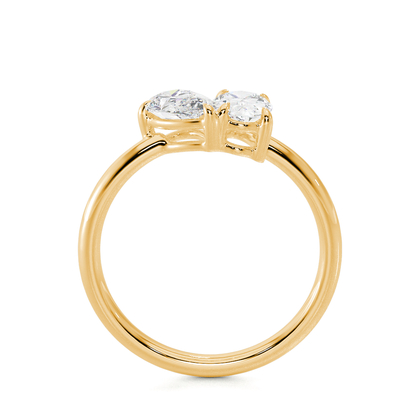 Toi Et Moi Pear And Oval Diamond Ring