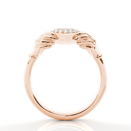 Rose Gold Promise Diamond Rings