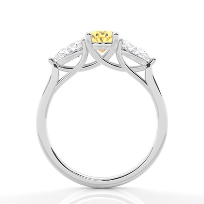 Gelber Diamant Trilogie Verlobungsring