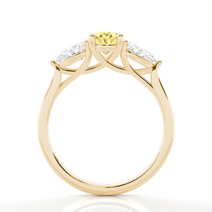 Gelber Diamant Trilogie Verlobungsring