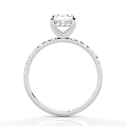 Asscher Halo Rings Diamond Engagement