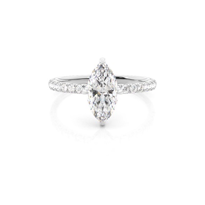 Marquise Halo Diamond Engagement Rings