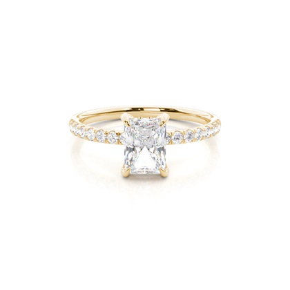 2.00 Carat Gelbgold Halo Verlobungsringe