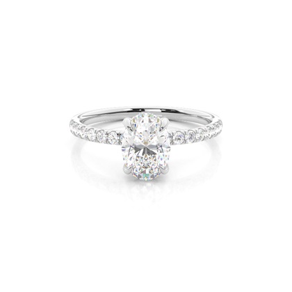 White Gold Halo Rings Engagement Rings