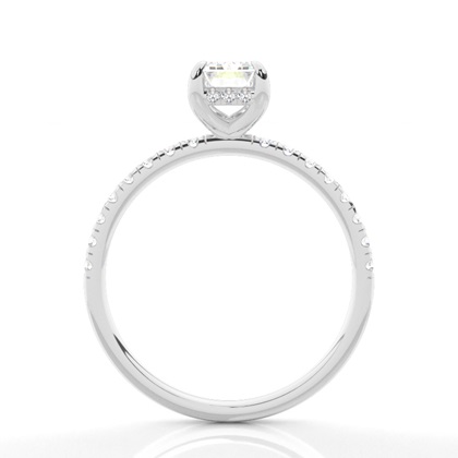 Emerald Halo Engagement Rings