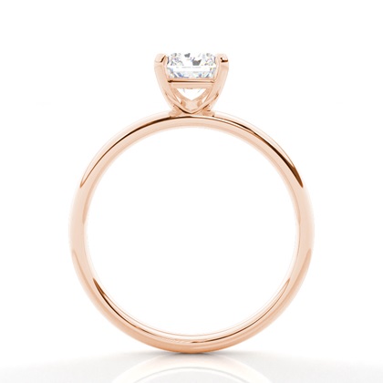 Radiant Rose Gold Solitaire Engagement Rings