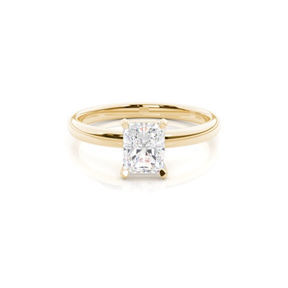Radiant Solitaire Diamond Engagement Rings