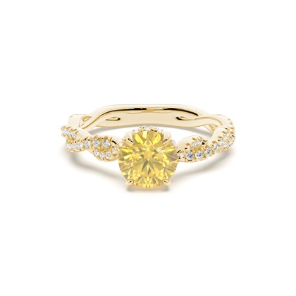 Yellow Gold Yellow Diamond Engagement Rings