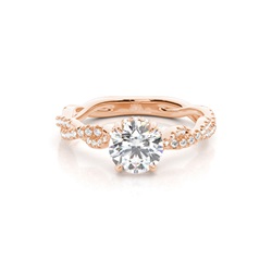 Hidden Halo Diamond Engagement Rings