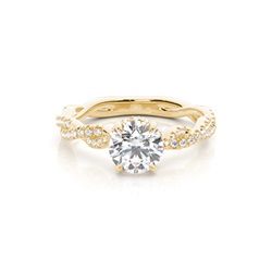 Hidden Halo Diamond Engagement Rings