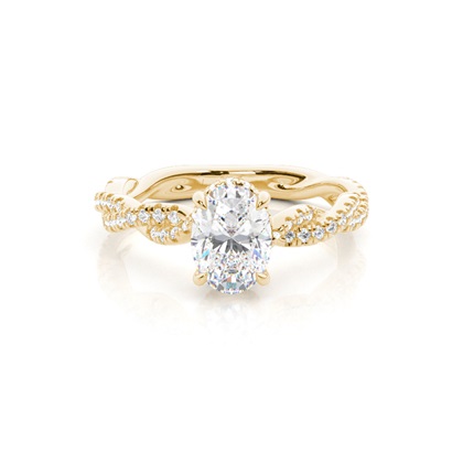 2.00 Carat Gelbgold Halo Verlobungsringe