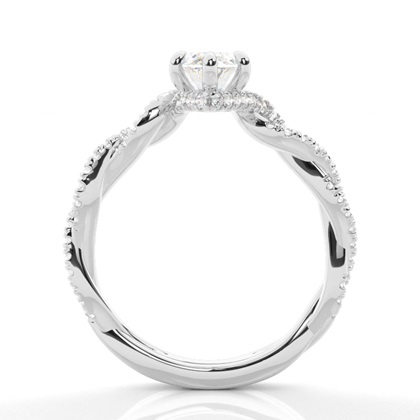 2.00 Carat Platin Halo Verlobungsringe